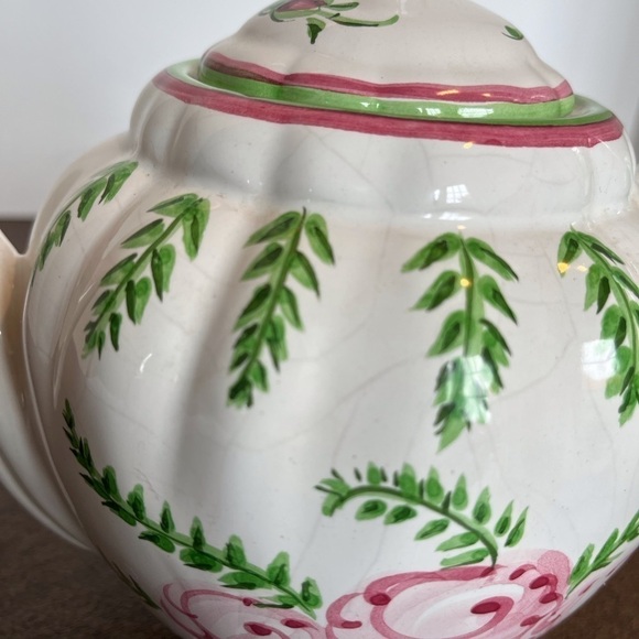 Hand-Painted Portuguese Teapot Vintage from the 1980s - Picture 8 of 11